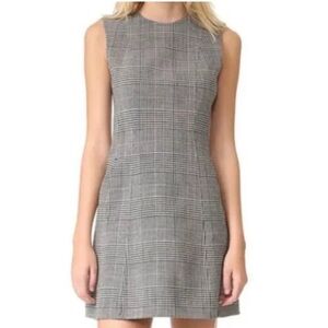 Theory Gray Plaid Mini Dress